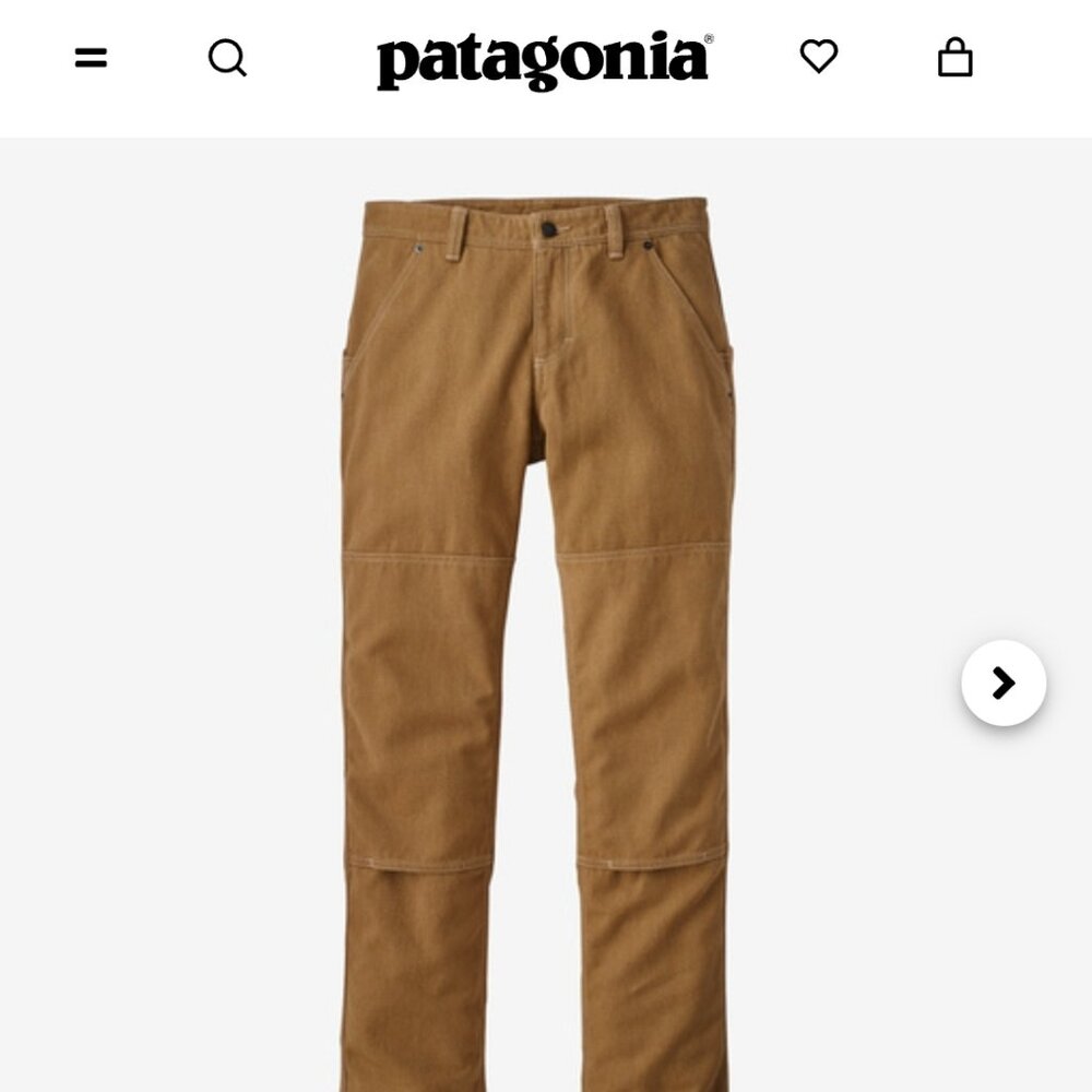 patagonia Iron Forge Hemp Canvas Double Knee Pants